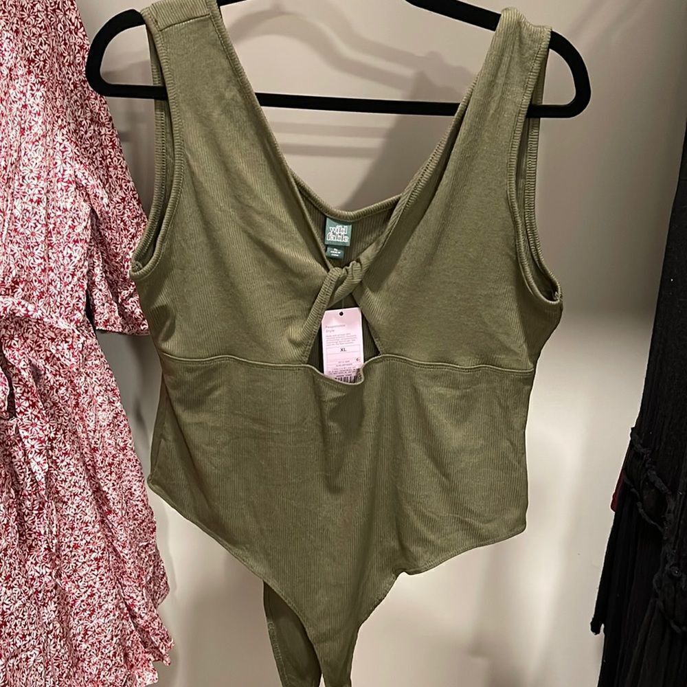 Green bodysuit 